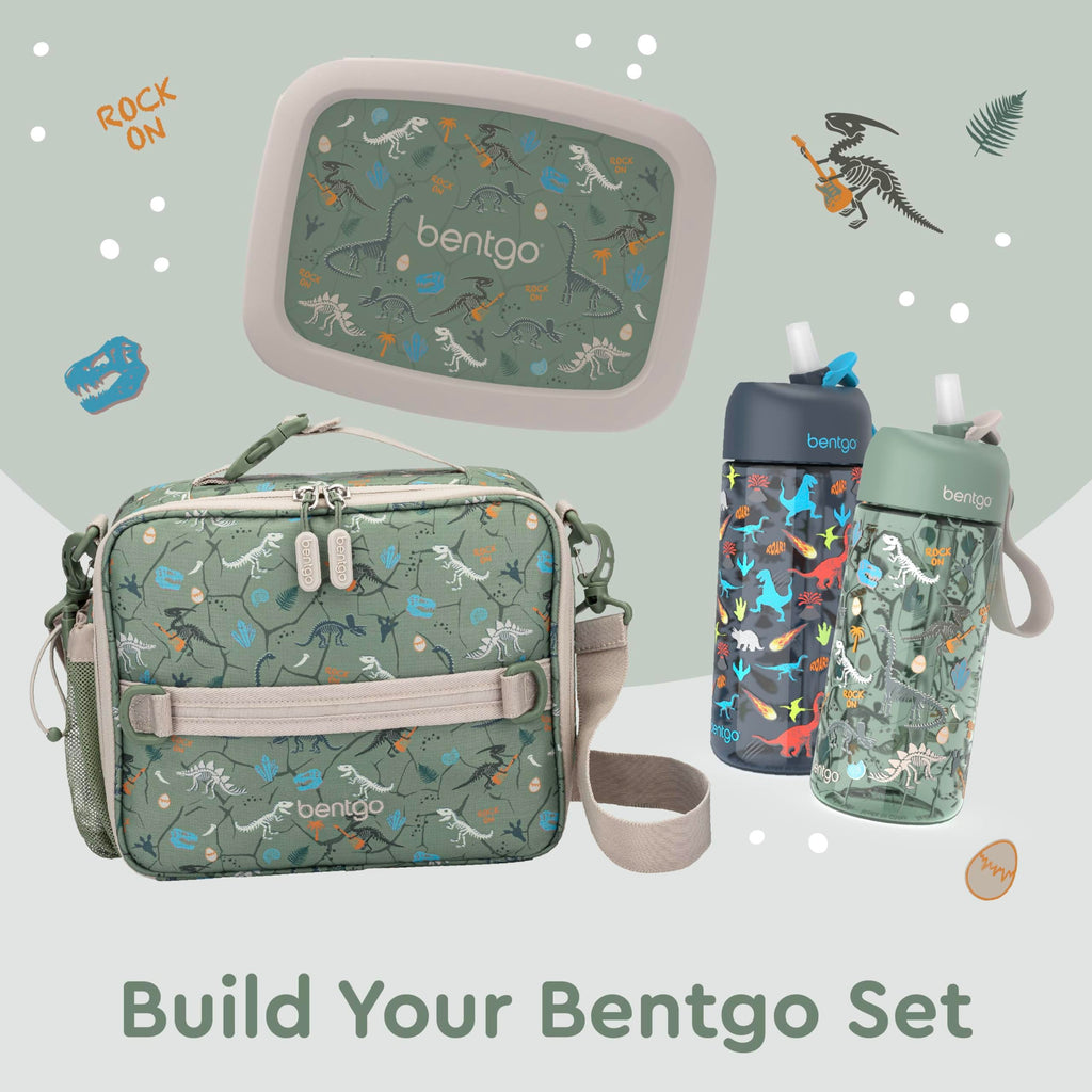 Bentgo Kids Lunch Bag - Durable, Double-Insulated Lunch Bag for Kids 3+; Holds Lunch Box, Water Bottle, & Snacks; Easy-Clean Water-Resistant Fabric & Multiple Zippered Pockets (Mermaid)