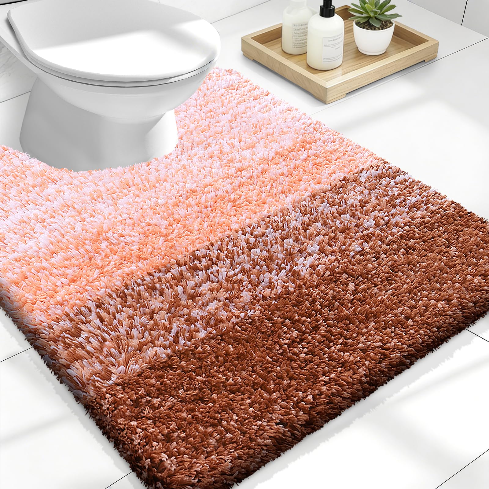 OLANLY Bathroom Rugs Mat 30x20, Extra Soft Absorbent Microfiber Bath Rugs, Rubber Backing, Quick Dry, Machine Washable Bath Mats for Bathroom Floor, Tub and Shower, Home Decor Accessories, Grey