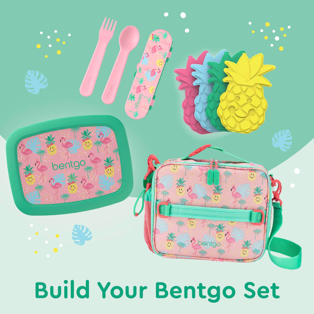 Bentgo Kids Lunch Bag - Durable, Double-Insulated Lunch Bag for Kids 3+; Holds Lunch Box, Water Bottle, & Snacks; Easy-Clean Water-Resistant Fabric & Multiple Zippered Pockets (Mermaid)