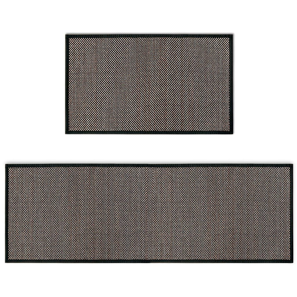 Artoid Mode Washable Non Slip Kitchen Rugs and Mats Set of 2, Rubber Backing Absorbent Kitchen Mats for Floor Front of Sink - 17x29 and 17x47 Inch