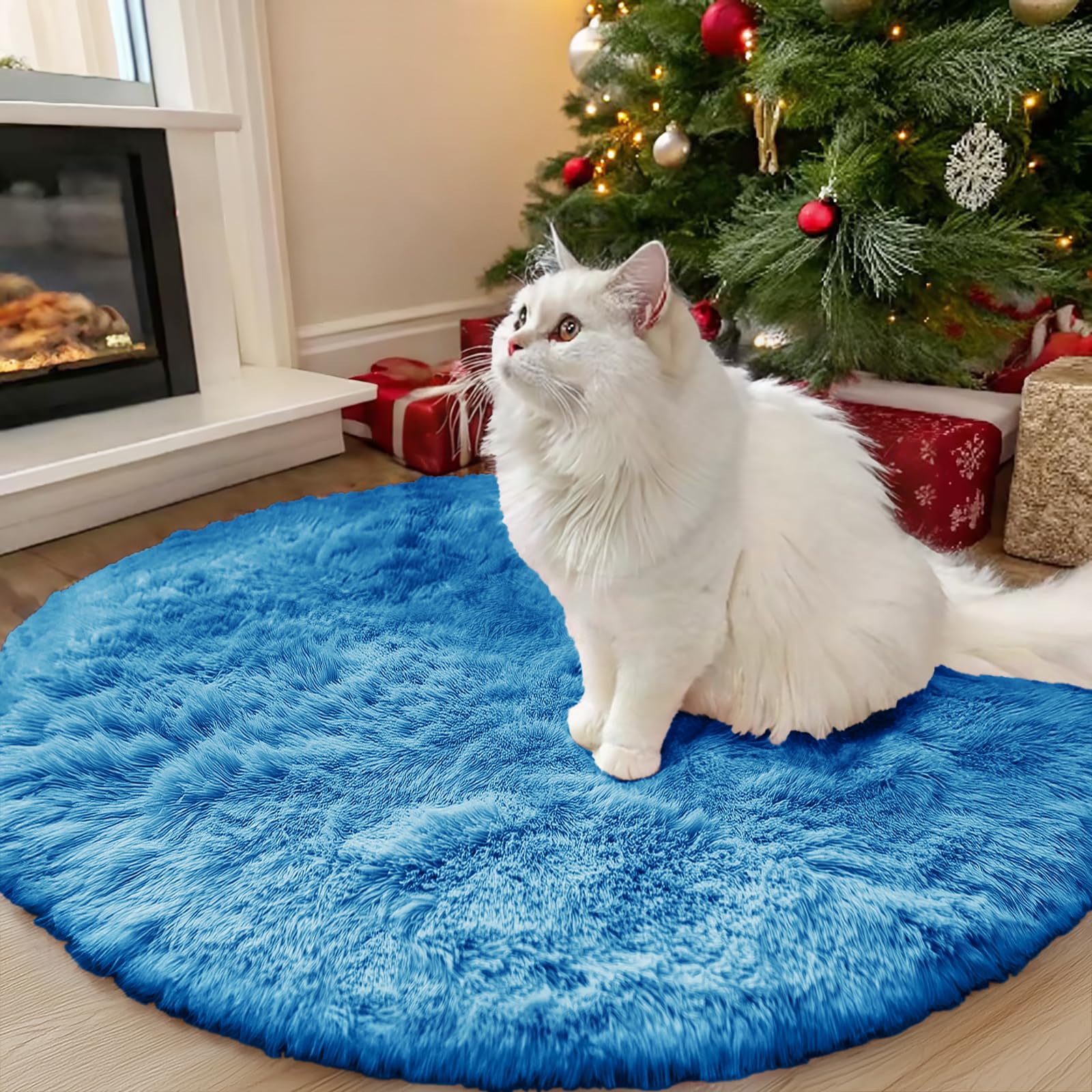 OLANLY Area Rugs for Living Room Bedroom, Machine Washable 4x5.9 ft Soft Fluffy Shaggy Bedside Rug, Indoor Floor Carpet for Kids Girls and Boys, Dorms, Nursery Rooms, Home Decor Aesthetic, Grey