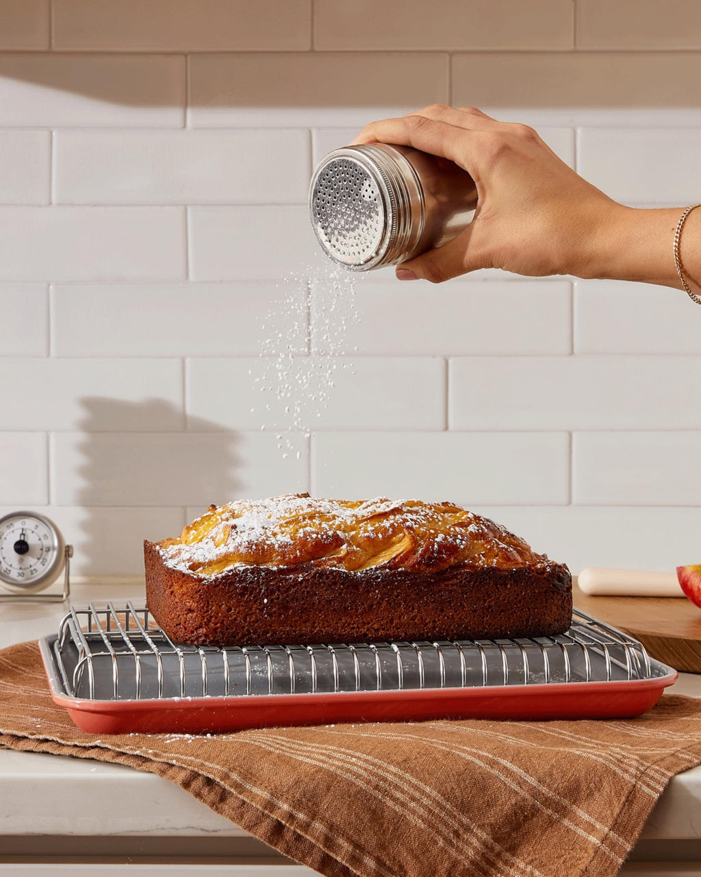 Caraway Stainless Steel Cooling Rack - 18" x 13" - For Cooling Baked Goods, Icing, & More - Designed to Fit Into Our Large Baking Sheet