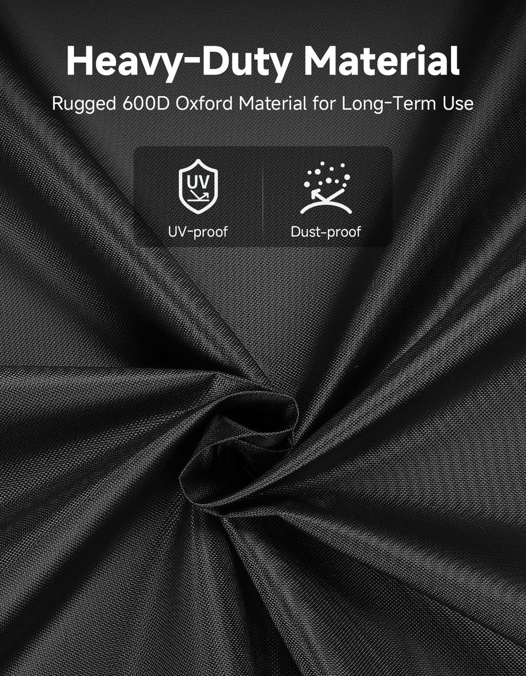 KEMIMOTO Riding Lawn Mower Cover with Windproof Buckle, Universal Fit for Riding Lawnmowers with decks up to 54'', Compatible with John Deere, Husqvarna, Cub Cadet, Toro, Ryobi, 420D Oxford