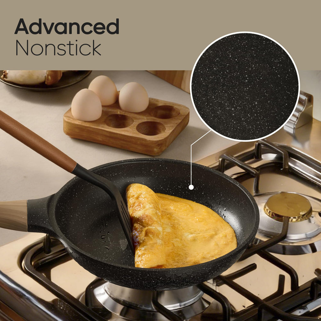 CAROTE 26PCS Pots and Pans Set Non Stick, Cookware Set Pots and Pans Induction Cook Ware, Nonstick Kitchen Cooking, PFOA Free