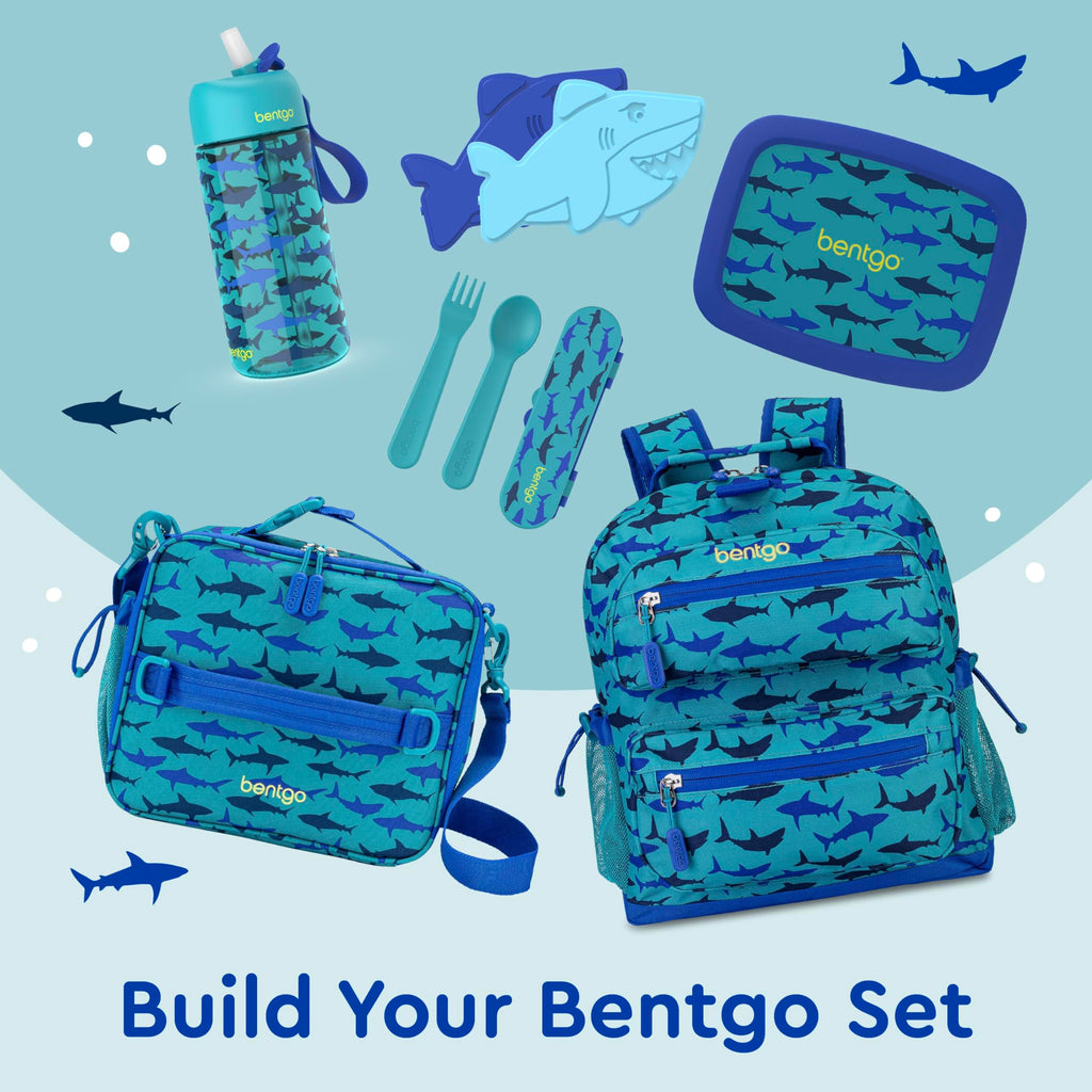 Bentgo Kids Lunch Bag - Durable, Double-Insulated Lunch Bag for Kids 3+; Holds Lunch Box, Water Bottle, & Snacks; Easy-Clean Water-Resistant Fabric & Multiple Zippered Pockets (Mermaid)