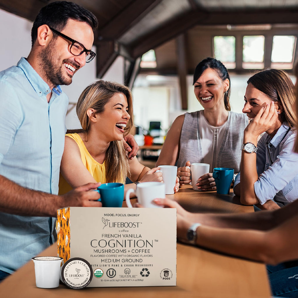 Lifeboost Medium Roast Low Acid Coffee K Cups - Single Origin Mold Free Non-GMO Organic Coffee Pods - Compatible with Keurig & Keurig 2 Machines - 10 Count
