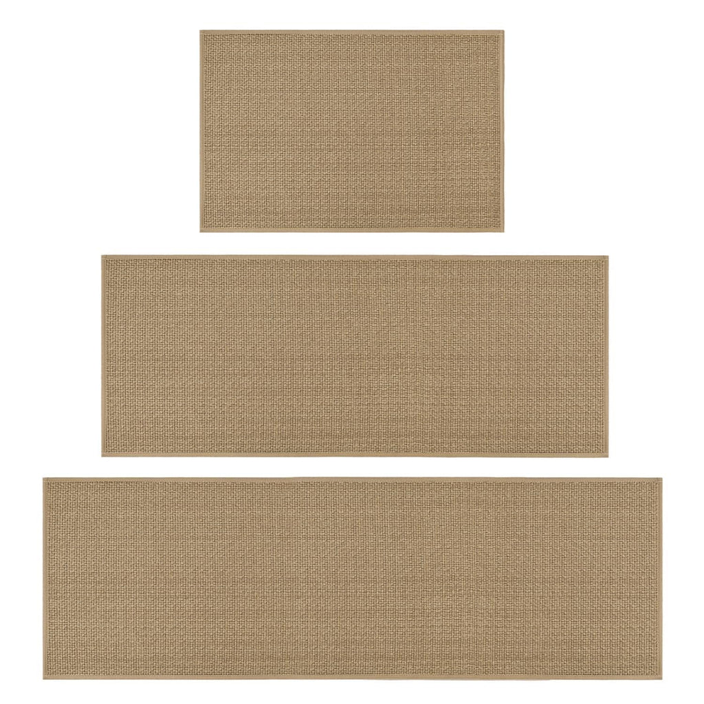 Artoid Mode Washable Non Slip Kitchen Rugs and Mats Set of 2, Rubber Backing Absorbent Kitchen Mats for Floor Front of Sink - 17x29 and 17x47 Inch