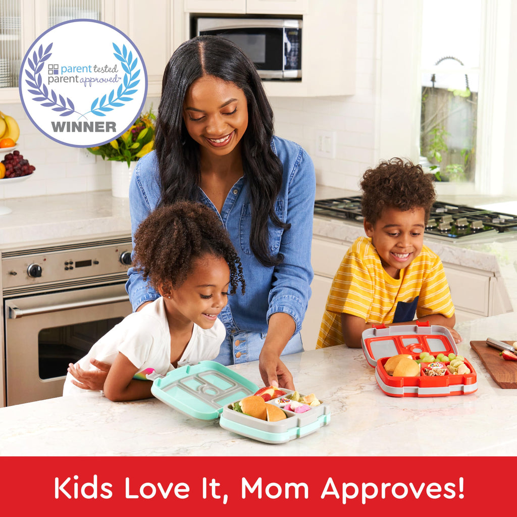 Bentgo Kids Prints Leak-Proof, 5-Compartment Bento-Style Kids Lunch Box - Ideal Portion Sizes for Ages 3-7, Durable, Drop-Proof, Dishwasher Safe, & PFAS & BPA-Free Materials (Unicorn)