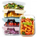 5 Pack 25oz Glass Meal Prep Containers with Air Vent Lids, Borosilicate Glass Food Storage Container with Snap Airtight Lids for Lunch, Food Prep, Microwave, Oven, Freezer & Dishwasher Safe, BPA-Free