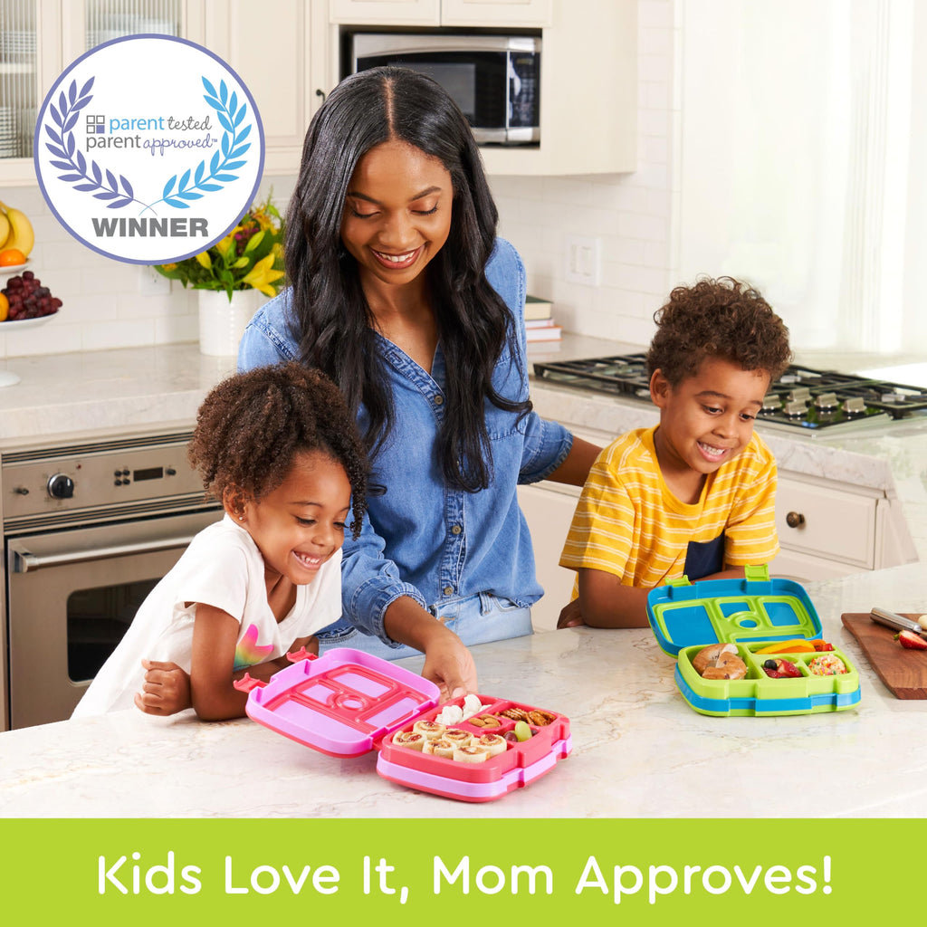 Bentgo Kids Prints Leak-Proof, 5-Compartment Bento-Style Kids Lunch Box - Ideal Portion Sizes for Ages 3-7, Durable, Drop-Proof, Dishwasher Safe, & PFAS & BPA-Free Materials (Unicorn)
