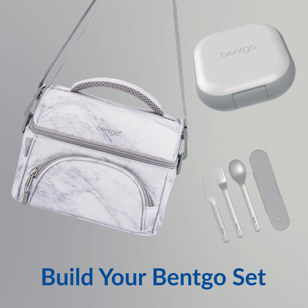 Bentgo Chill Mini Leak-Proof Lunch Box – Built-In Ice Pack Keeps Food Cold, 2.7-Cup Capacity for Snacks or a Sandwich, 3 or 4 Compartments, PFAS & BPA-Free, Ideal for Adults & Kids 3+ (Lilac Mist)