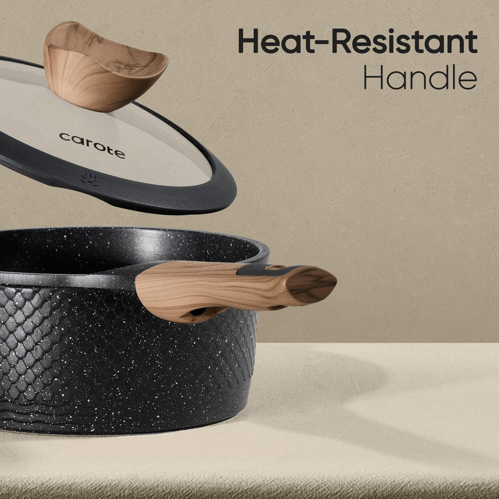 CAROTE 26PCS Pots and Pans Set Non Stick, Cookware Set Pots and Pans Induction Cook Ware, Nonstick Kitchen Cooking, PFOA Free