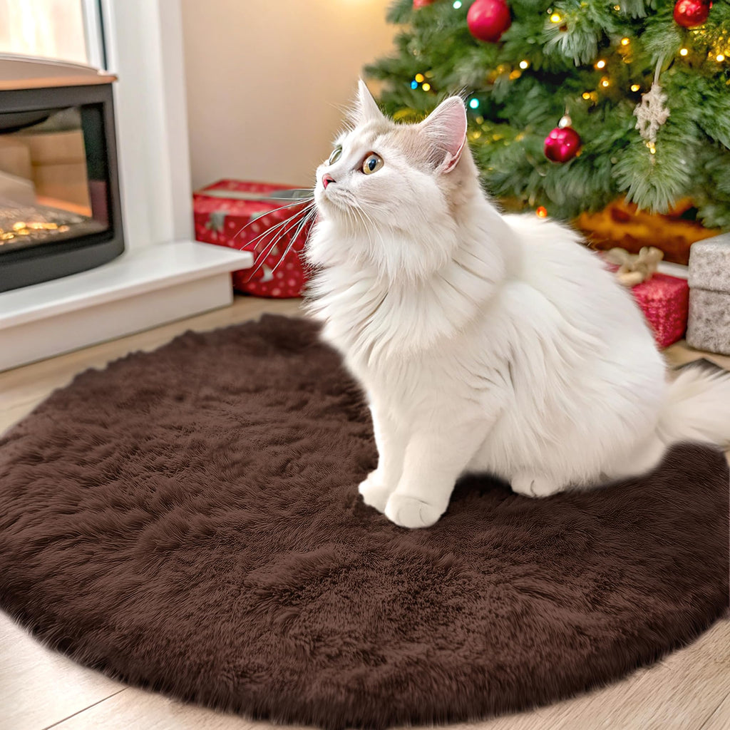 OLANLY Area Rugs for Living Room Bedroom, Machine Washable 4x5.9 ft Soft Fluffy Shaggy Bedside Rug, Indoor Floor Carpet for Kids Girls and Boys, Dorms, Nursery Rooms, Home Decor Aesthetic, Grey