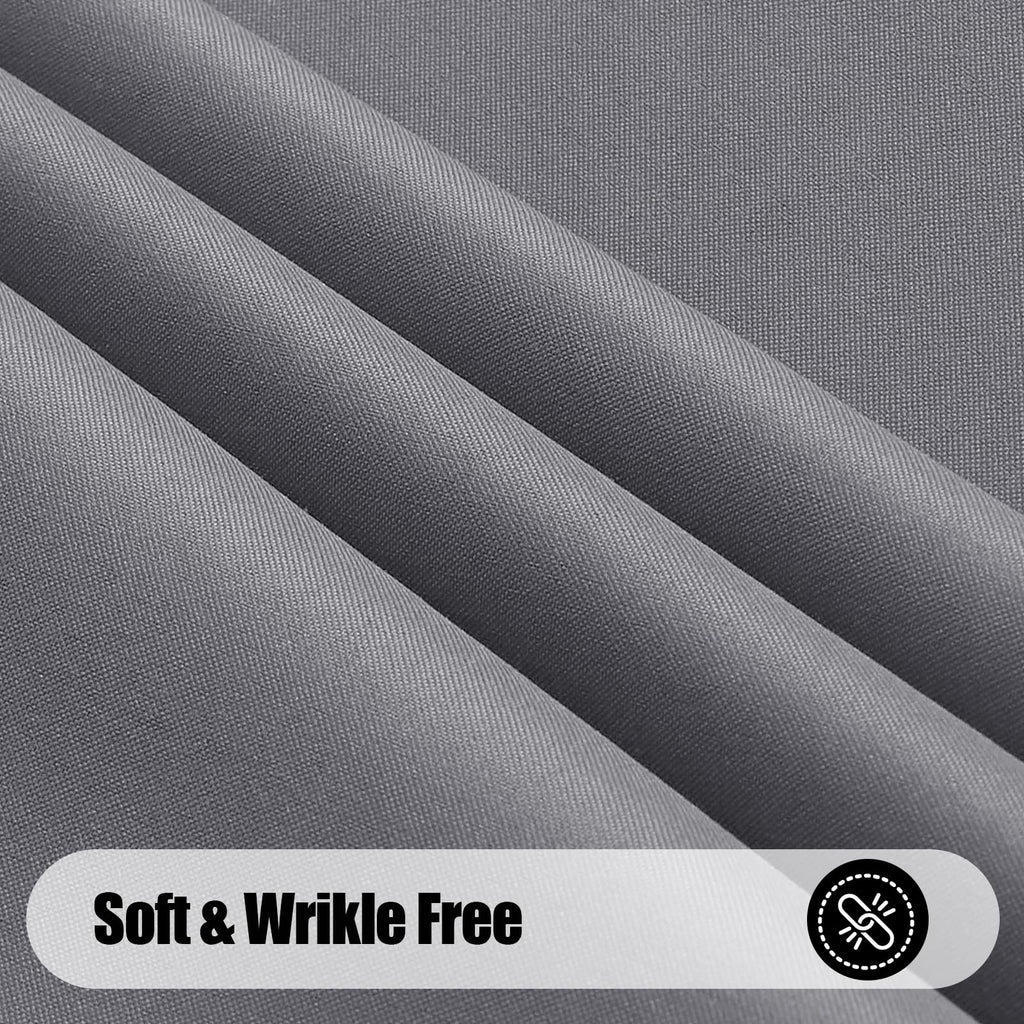 Smiry Rectangle Table Cloth, Waterproof Anti-Scratch Polyester Tablecloth, Decorative Washable Fabric Table Cover for Dining, Buffet, Parties and Outdoor, 60x84, Black