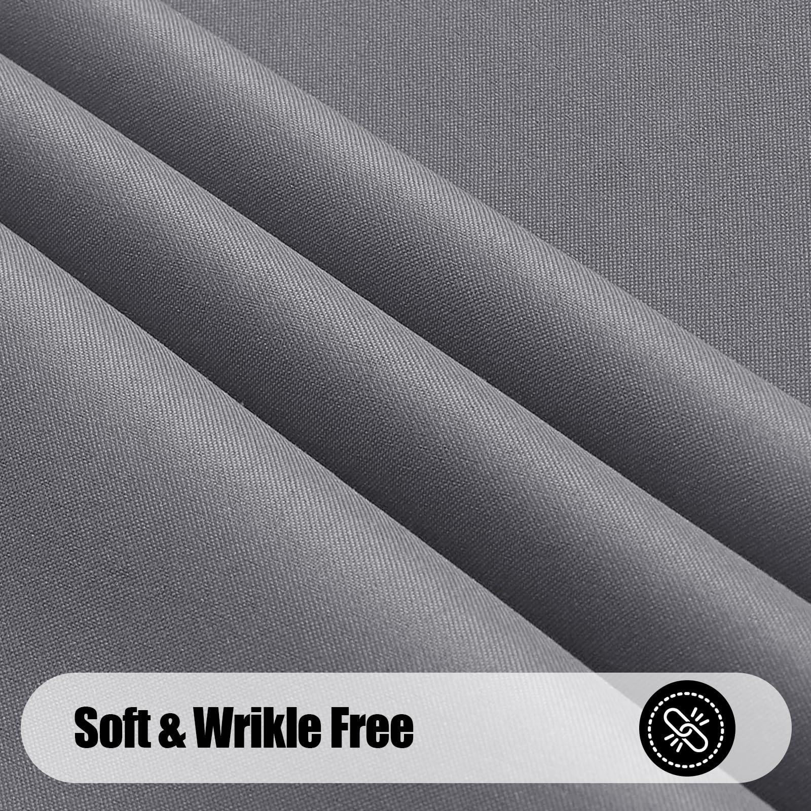 Smiry Rectangle Table Cloth, Waterproof Anti-Scratch Polyester Tablecloth, Decorative Washable Fabric Table Cover for Dining, Buffet, Parties and Outdoor, 60x84, Black