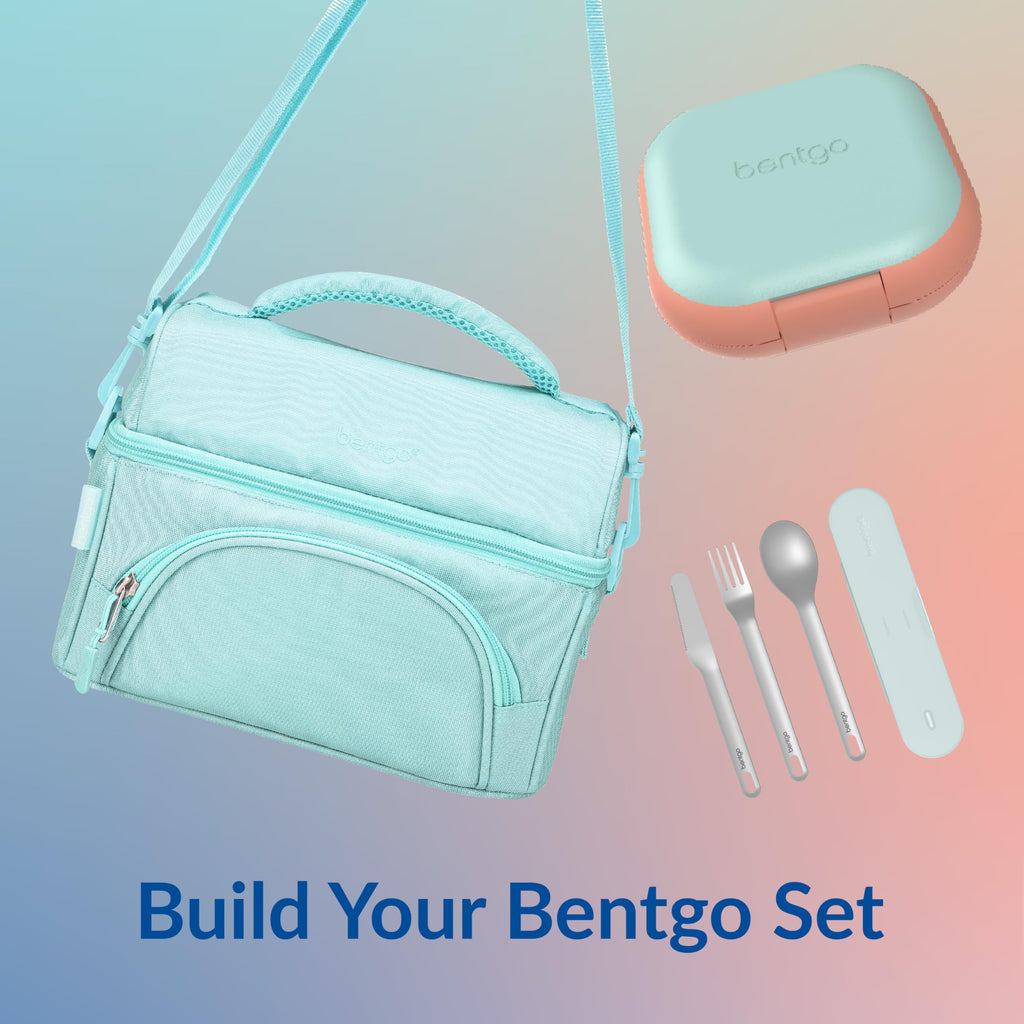 Bentgo Chill Mini Leak-Proof Lunch Box – Built-In Ice Pack Keeps Food Cold, 2.7-Cup Capacity for Snacks or a Sandwich, 3 or 4 Compartments, PFAS & BPA-Free, Ideal for Adults & Kids 3+ (Lilac Mist)