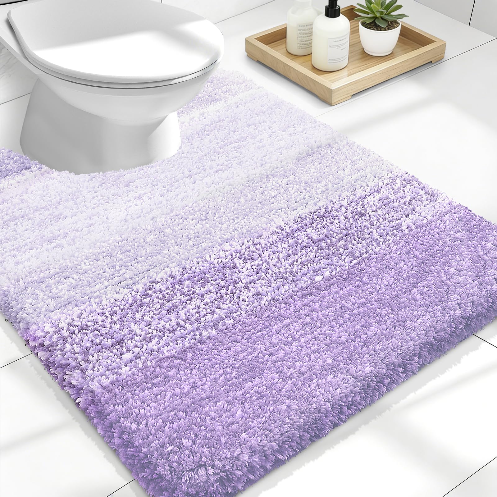 OLANLY Bathroom Rugs Mat 30x20, Extra Soft Absorbent Microfiber Bath Rugs, Rubber Backing, Quick Dry, Machine Washable Bath Mats for Bathroom Floor, Tub and Shower, Home Decor Accessories, Grey