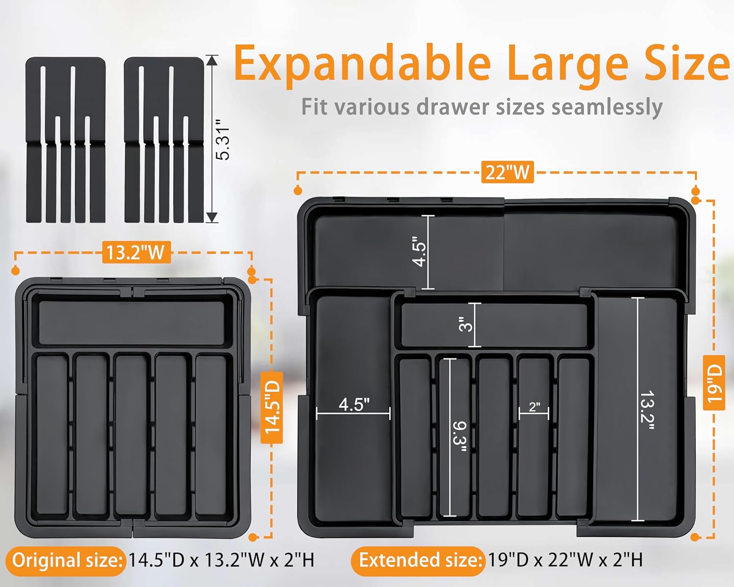 Homecor Silverware Organizer & Water Bottle Organizer for Stanley 40 oz Tumbler