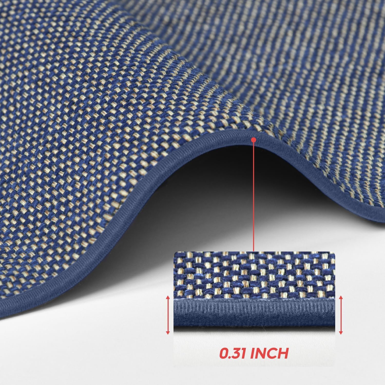 Artoid Mode Washable Non Slip Kitchen Rugs and Mats Set of 2, Rubber Backing Absorbent Kitchen Mats for Floor Front of Sink - 17x29 and 17x47 Inch