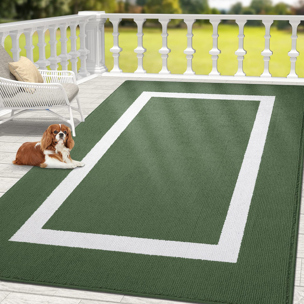 OLANLY Indoor Door Mat, 32x20, Non-Slip Absorbent Resist Dirt Entrance Mat, Washable Low-Profile Inside Entry Doormats for Entryway, Grey