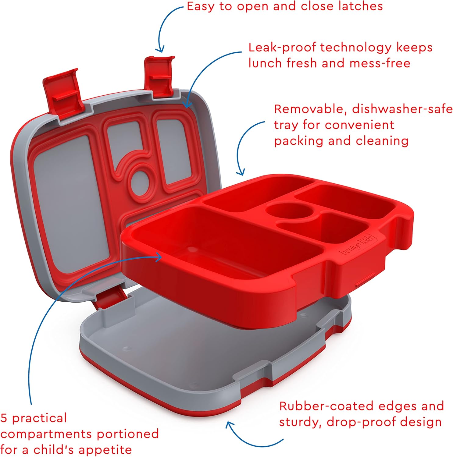 Bentgo® Kids 14” Backpack Set With Kids Prints Lunch Box (Trucks)