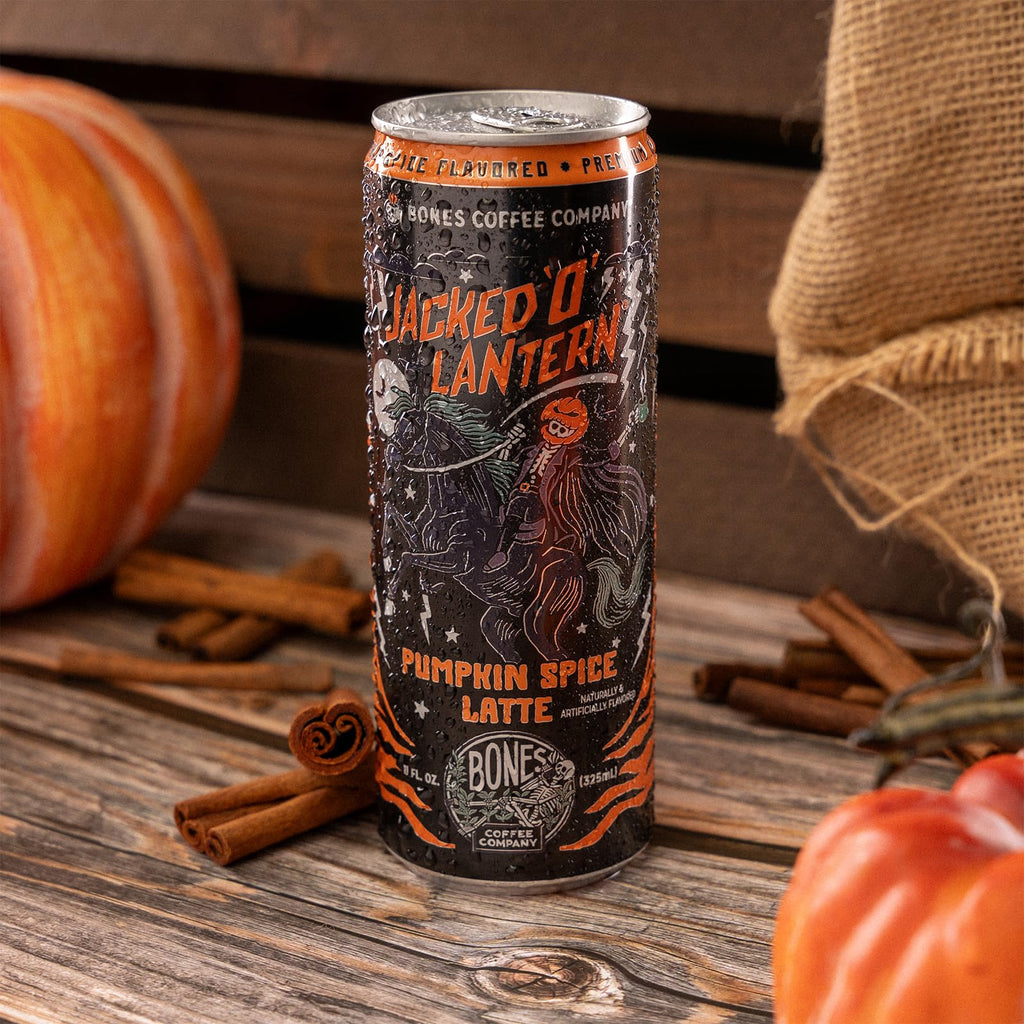 Bones Coffee Company S'mores Iced Coffee Latte - S'mores Flavored Canned Coffee Drink - 12 Pack Cans - 11 Oz Each