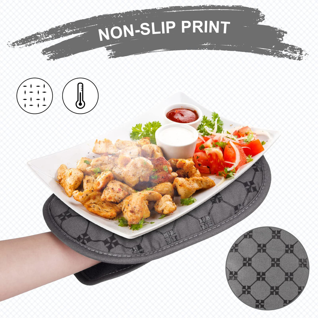 KEGOUU Pot Holders 2pcs Sets,Oven Hot Pads Featuring Silicone Non-Slip Coating,Heat Resistant Potholders for Kitchen Bakeware Cooking