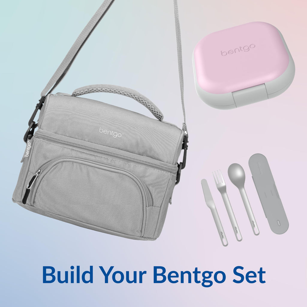 Bentgo Chill Mini Leak-Proof Lunch Box – Built-In Ice Pack Keeps Food Cold, 2.7-Cup Capacity for Snacks or a Sandwich, 3 or 4 Compartments, PFAS & BPA-Free, Ideal for Adults & Kids 3+ (Lilac Mist)