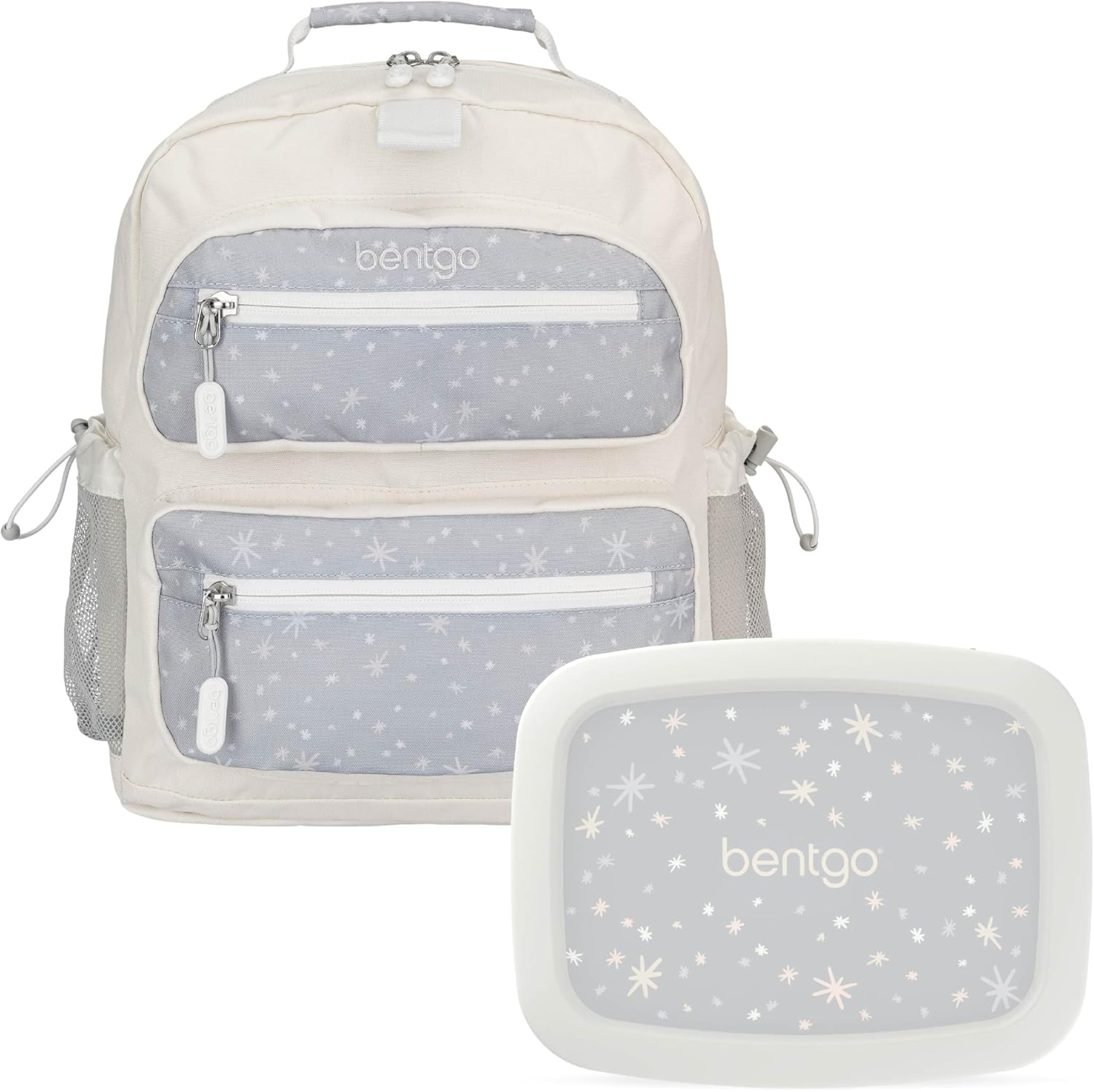 Bentgo® Kids 14” Backpack Set With Kids Prints Lunch Box (Starry Sprinkle)