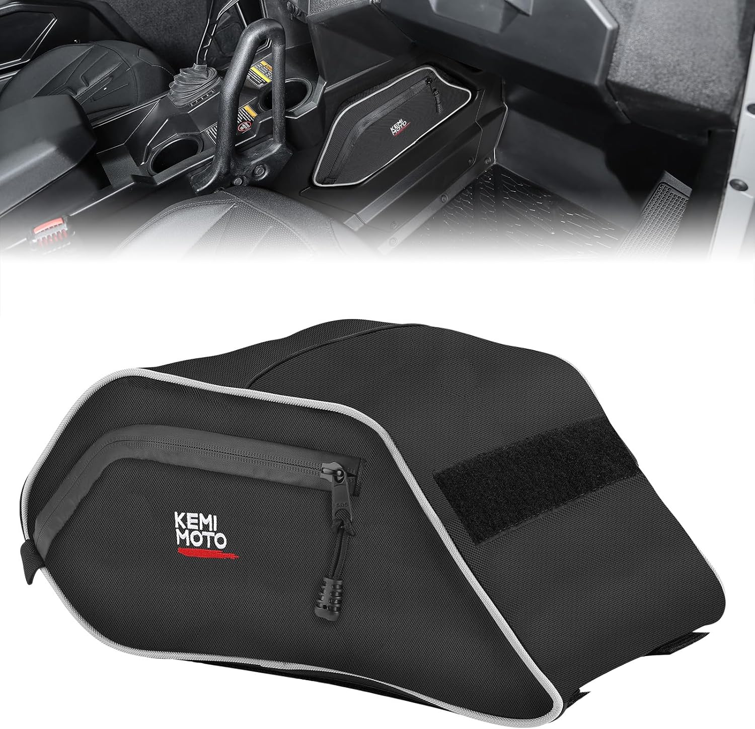 KEMIMOTO Storage Bag UTV Console Bag Compatible with Polaris General 1000/4 1000/ General XP 1000 2016 2017 2018 2019 2020 2021 2022 2023 2024 2025 2026