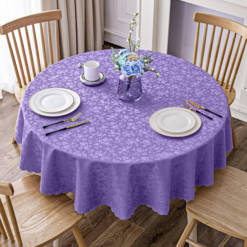 Smiry Rectangle Table Cloth, Waterproof Heavy Duty Vinyl Tablecloths, Wipeable Washable Table Cover for Kitchen and Dining Room (Beige, 60" X 84")