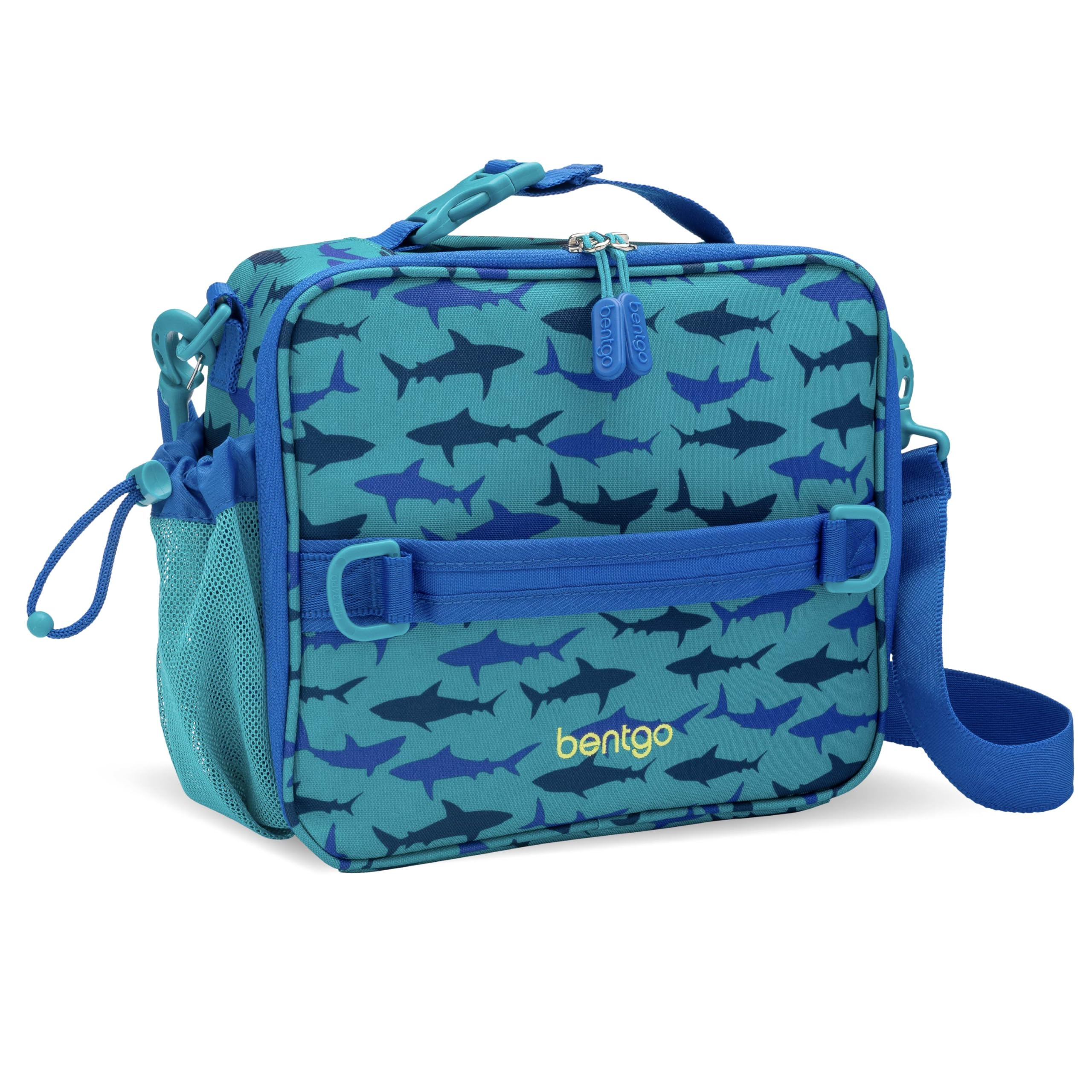 Bentgo Kids Lunch Bag - Durable, Double-Insulated Lunch Bag for Kids 3+; Holds Lunch Box, Water Bottle, & Snacks; Easy-Clean Water-Resistant Fabric & Multiple Zippered Pockets (Mermaid)
