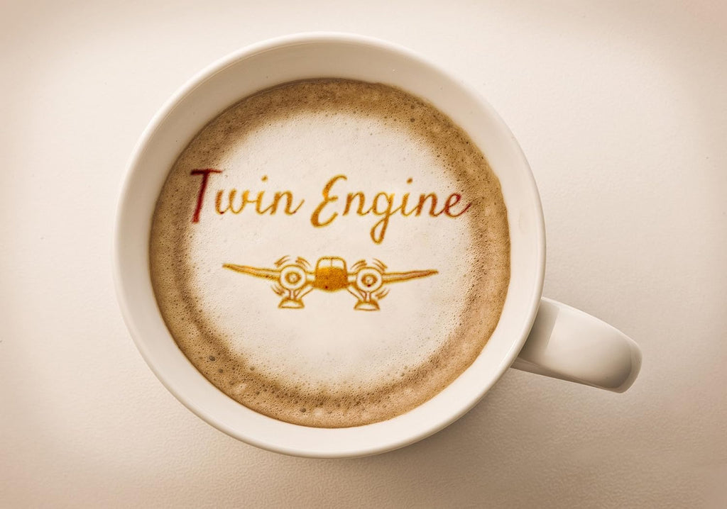 Twin Engine Coffee Estate Blend - Dark Roast, Whole Bean, Nicaraguan Coffee, 400g 14.1oz