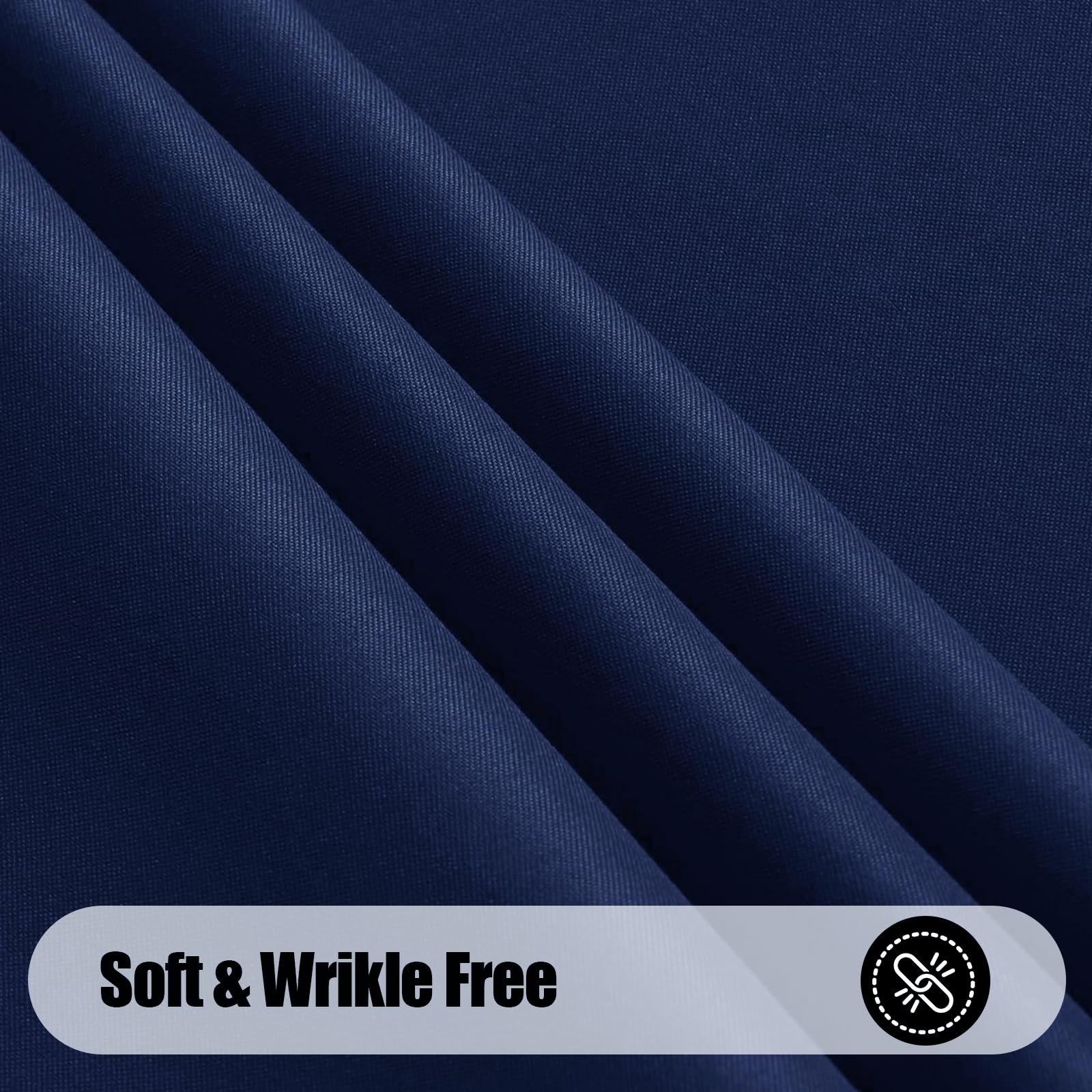 Smiry Rectangle Table Cloth, Waterproof Anti-Scratch Polyester Tablecloth, Decorative Washable Fabric Table Cover for Dining, Buffet, Parties and Outdoor, 60x84, Black
