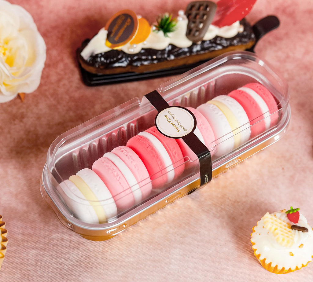 Mini Loaf Pans with Lids and Spoons Rectangular Aluminum Foil Baking Pans Mini Cheesecake Containers 6.8oz(60 Pack, Pink)