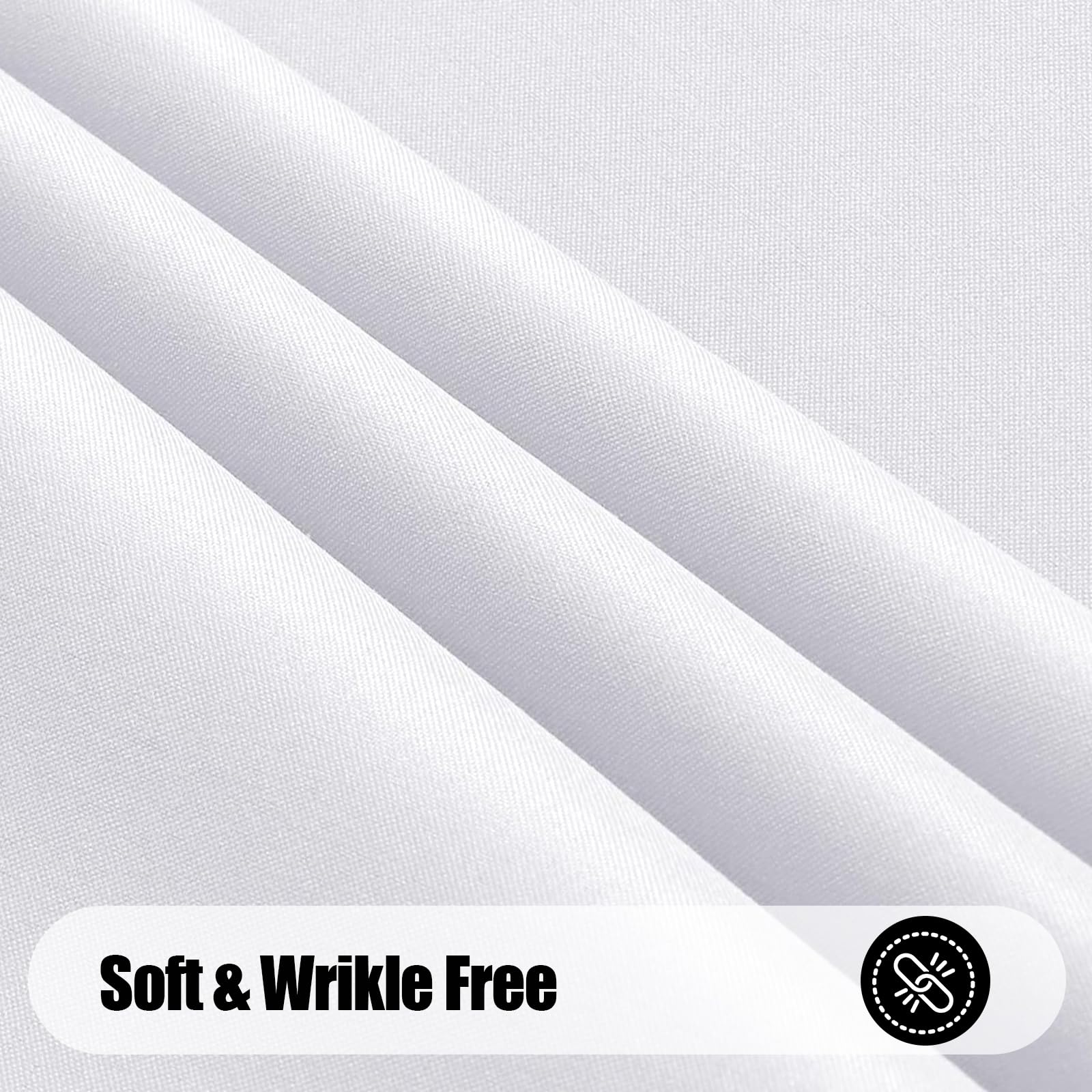 Smiry Rectangle Table Cloth, Waterproof Anti-Scratch Polyester Tablecloth, Decorative Washable Fabric Table Cover for Dining, Buffet, Parties and Outdoor, 60x84, Black