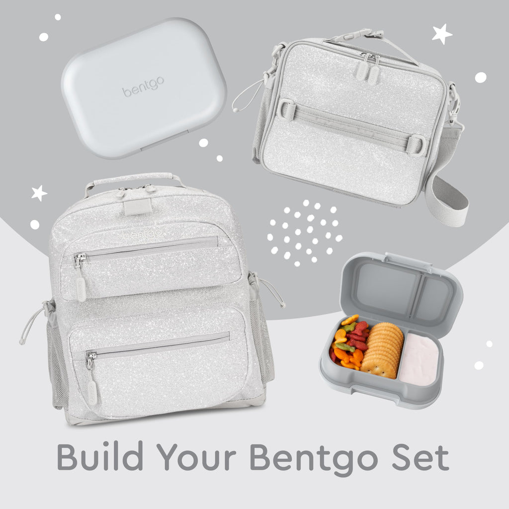 Bentgo Kids Snack - 2 Compartment Leak-Proof Bento Box Container for Snacks and Small Meals, Easy-Open Latch, Dishwasher Safe, BPA-Free for School, Daycare, & Sports - Ideal for Ages 3+ (Green/Navy)