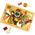 ROYAL CRAFT WOOD Premium Bamboo Charcuterie Board Set - Cheese Platter & Serving Tray & Serving Utensils - Perfect Housewarming Gift, Wedding, Bridal Shower Gift - Ideal for Entertaining and New Home