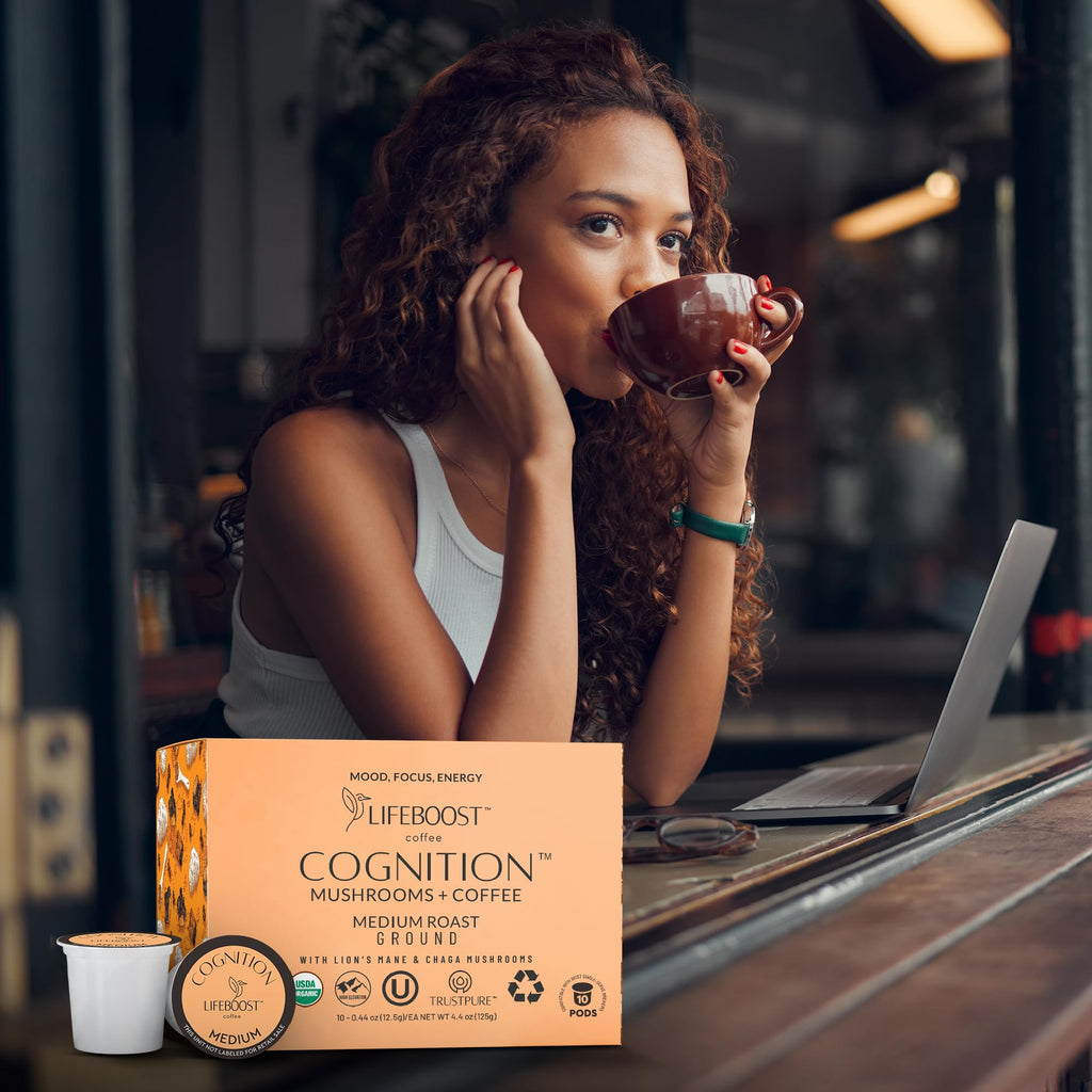 Lifeboost Medium Roast Low Acid Coffee K Cups - Single Origin Mold Free Non-GMO Organic Coffee Pods - Compatible with Keurig & Keurig 2 Machines - 10 Count