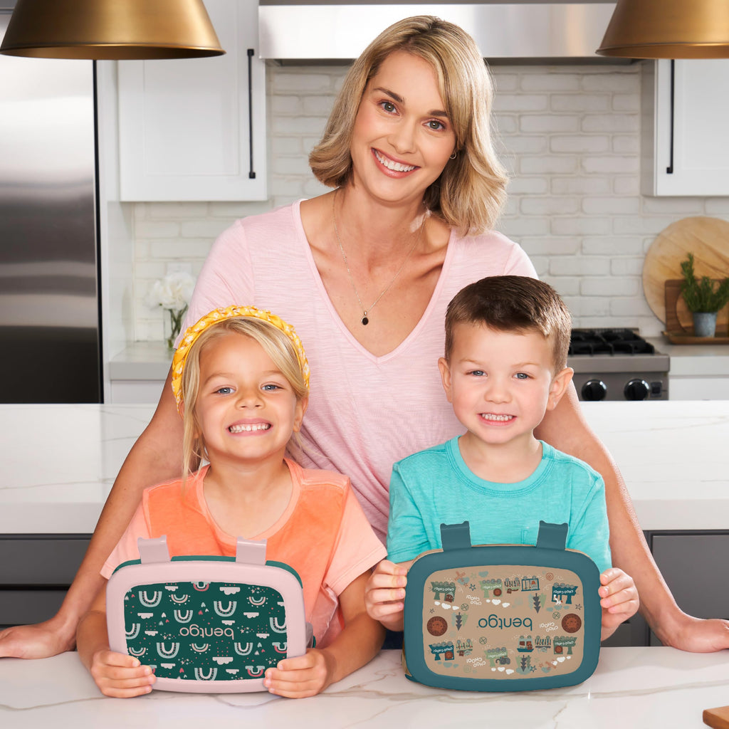 Bentgo Kids Prints Leak-Proof, 5-Compartment Bento-Style Kids Lunch Box - Ideal Portion Sizes for Ages 3-7, Durable, Drop-Proof, Dishwasher Safe, & PFAS & BPA-Free Materials (Unicorn)