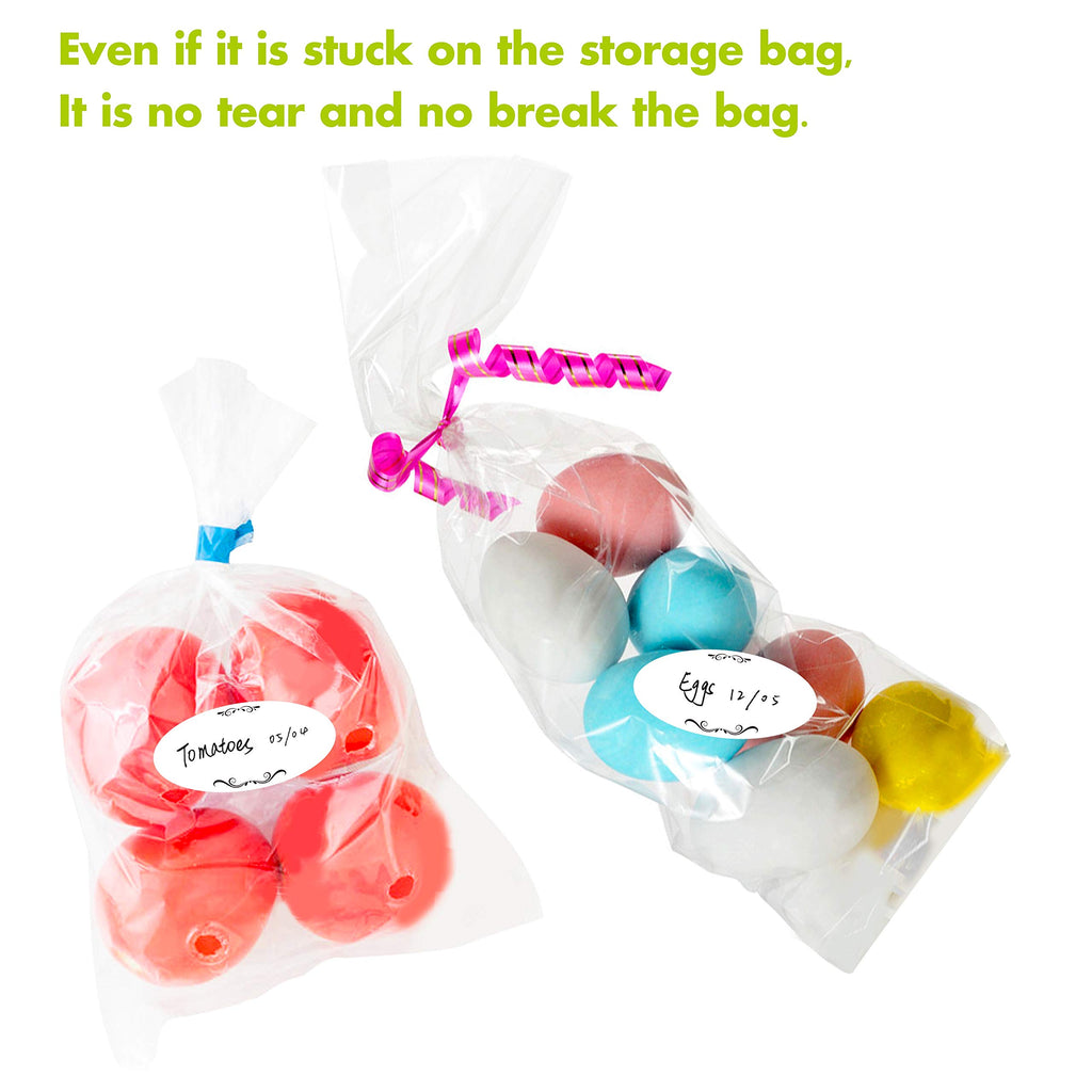 500 Removable Freezer Pantry Canning Labels Set Water Oil Resistant with Perforation Line for Food Containers Jars Kitchen Restaurant Storage Organization