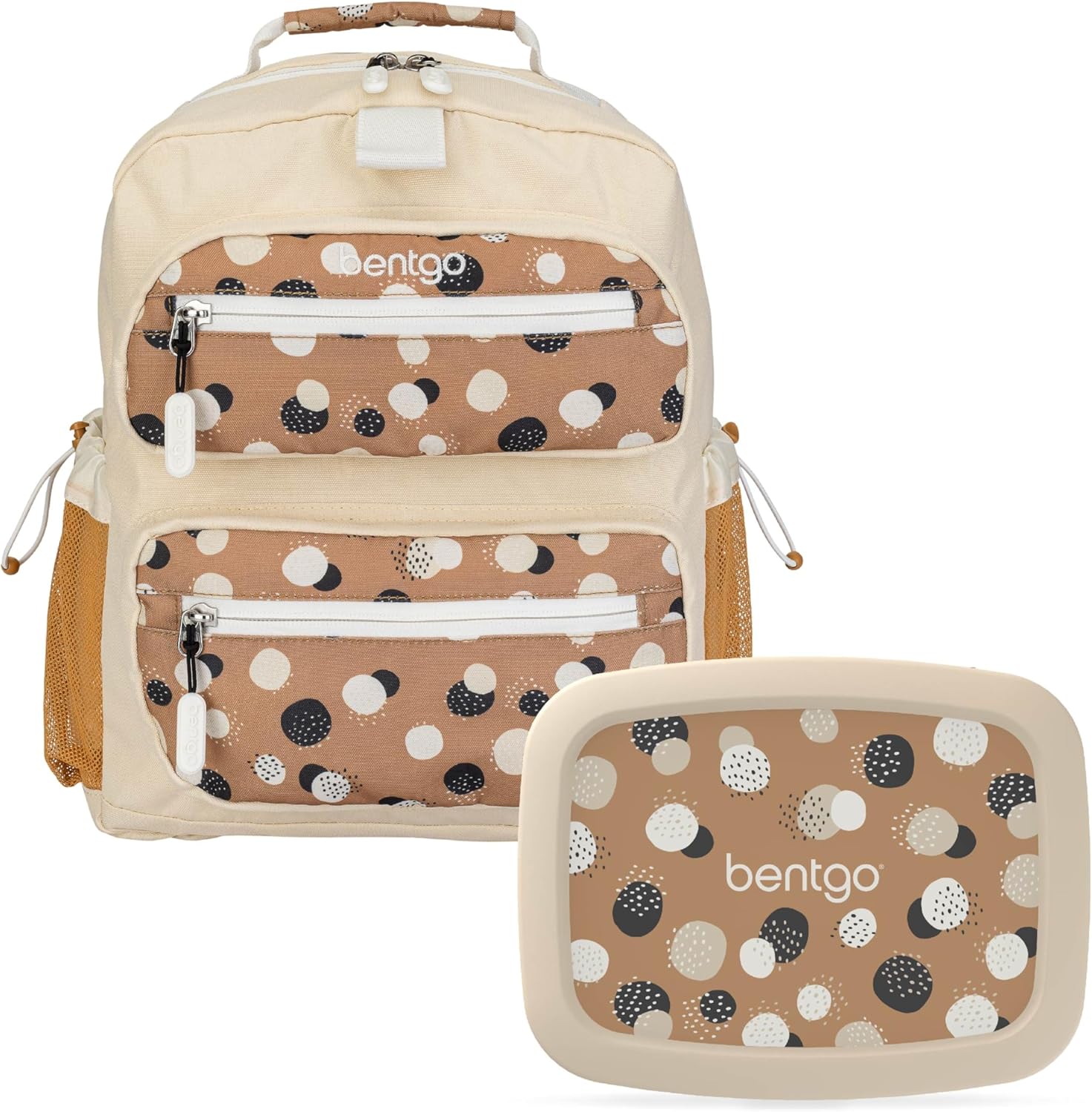 Bentgo® Kids 14” Backpack Set With Kids Prints Lunch Box (Spots & Dots)