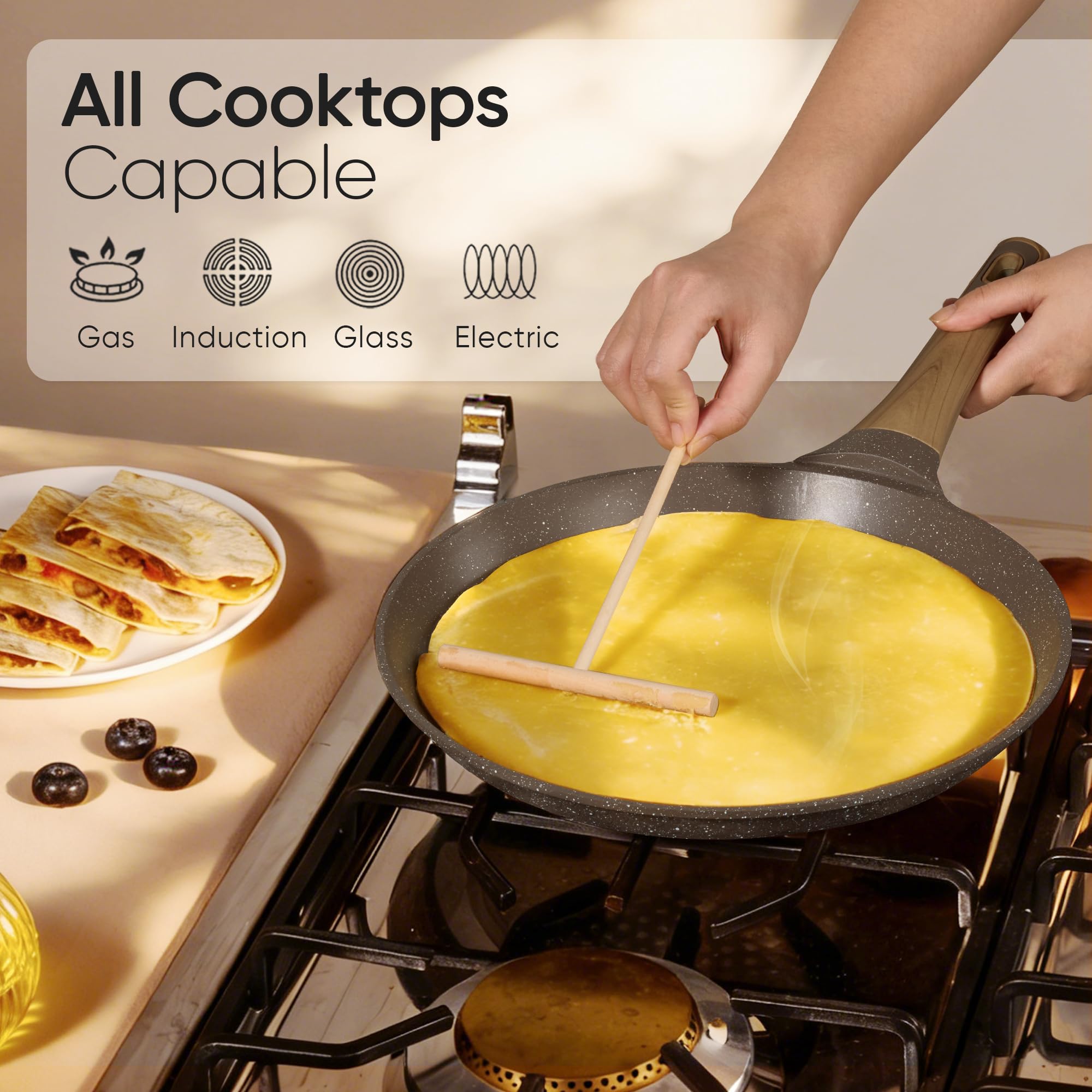CAROTE 26PCS Pots and Pans Set Non Stick, Cookware Set Pots and Pans Induction Cook Ware, Nonstick Kitchen Cooking, PFOA Free