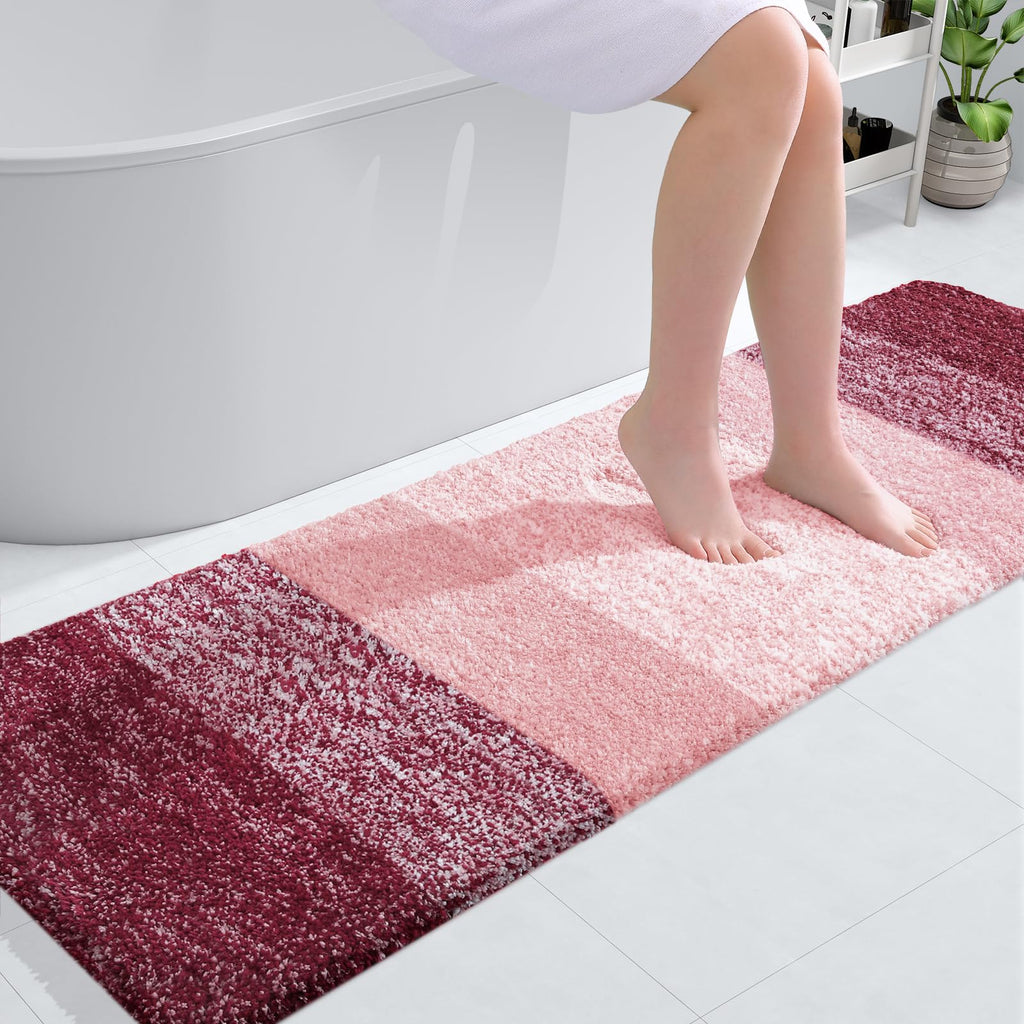 OLANLY Bathroom Rugs Mat 30x20, Extra Soft Absorbent Microfiber Bath Rugs, Rubber Backing, Quick Dry, Machine Washable Bath Mats for Bathroom Floor, Tub and Shower, Home Decor Accessories, Grey