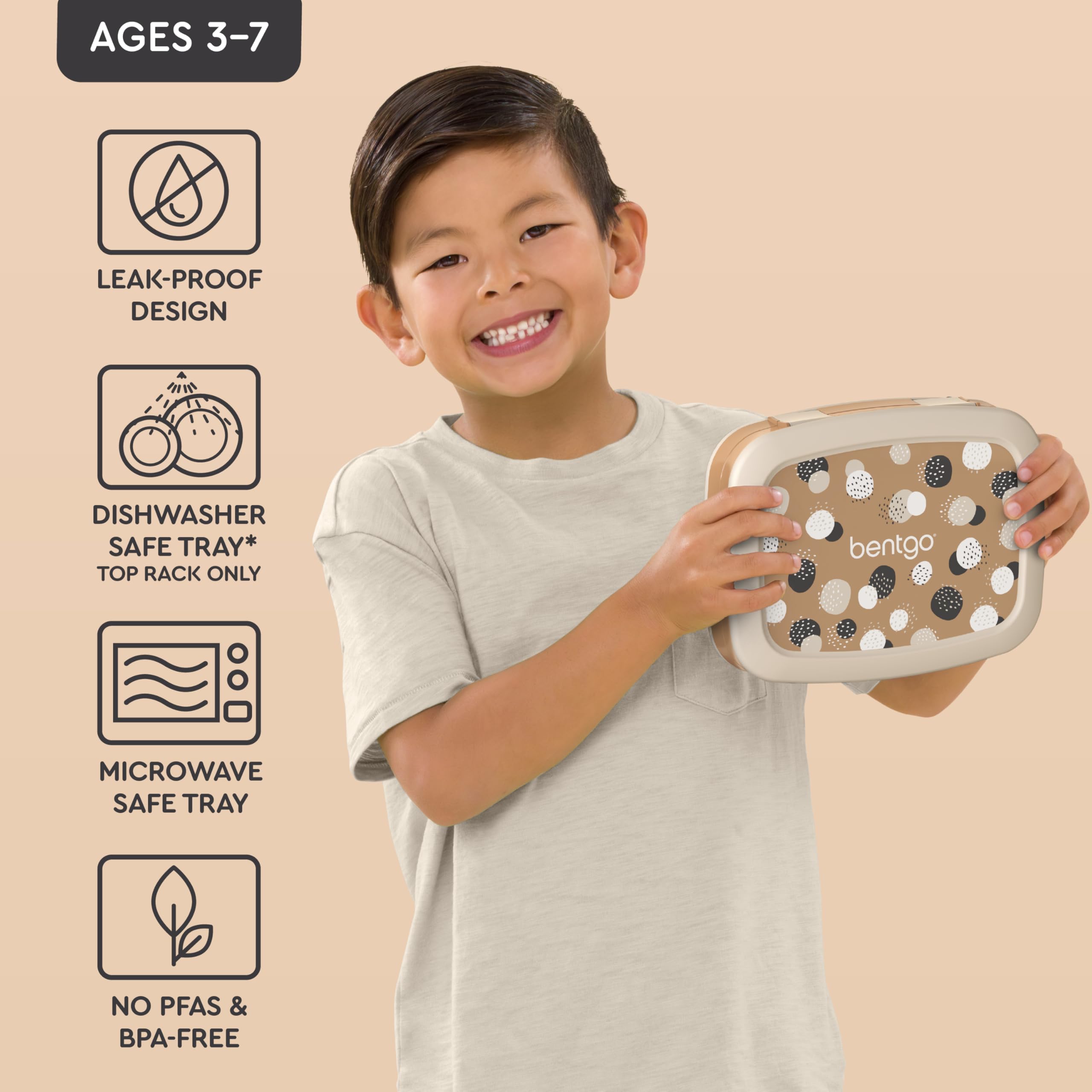 Bentgo Kids Prints Leak-Proof, 5-Compartment Bento-Style Kids Lunch Box - Ideal Portion Sizes for Ages 3-7, Durable, Drop-Proof, Dishwasher Safe, & PFAS & BPA-Free Materials (Unicorn)