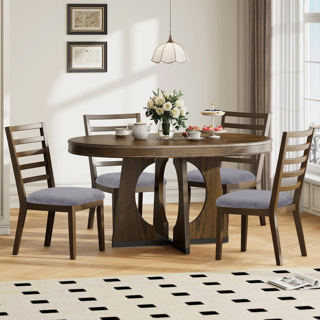 Smiry Velvet Seat Covers for Dining Room Chair Set of 4, Stretch Fit Removable Washable Chair Seat Cushion Protector Slipcovers with Ties, Black