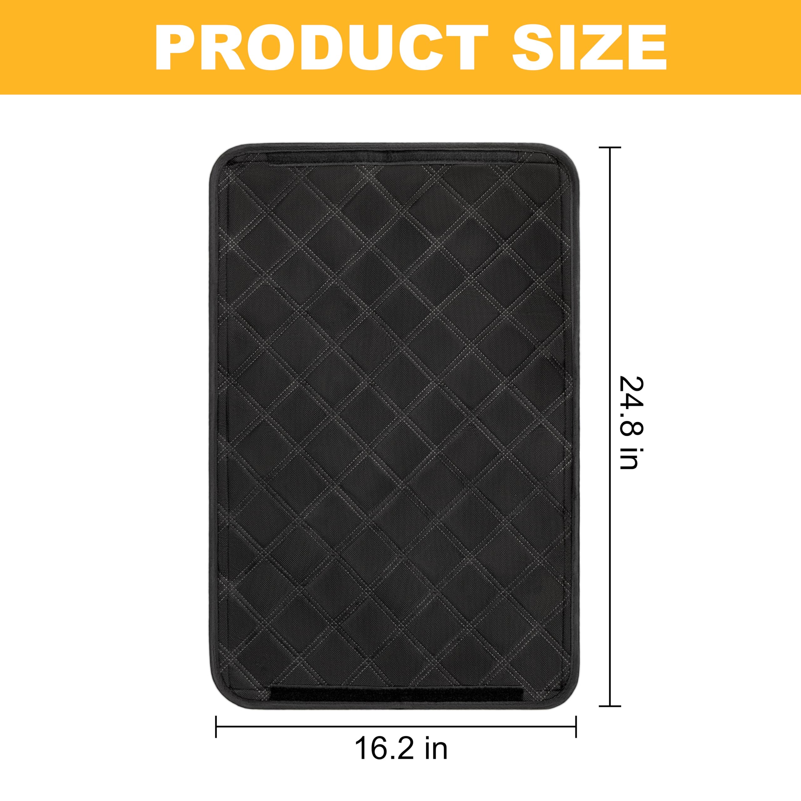 RedCall Rv Skylight Cover Insulator,Rv Vent Covers for Roof,Black Sun Blackout Fabric (16 x 16 inch),Camper Accessories for Inside