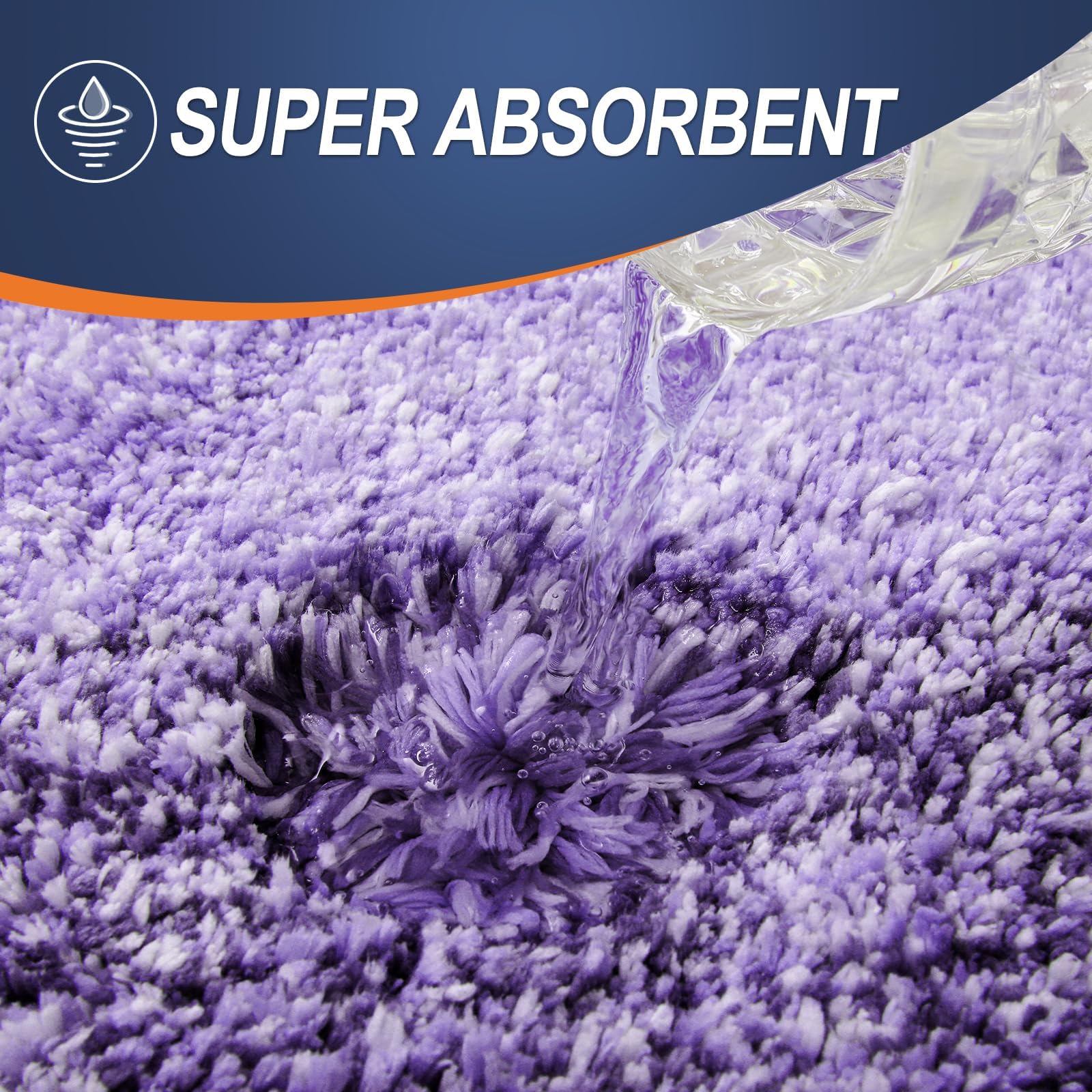 OLANLY Bathroom Rugs Sets 3 Piece, Soft Microfiber Absorbent Bath Mat, U-Shaped Contour Toilet Mat and Toilet Lid Cover, Quick Dry, Machine Washable, Toilet Cover and Rug Set for Bathroom, Grey