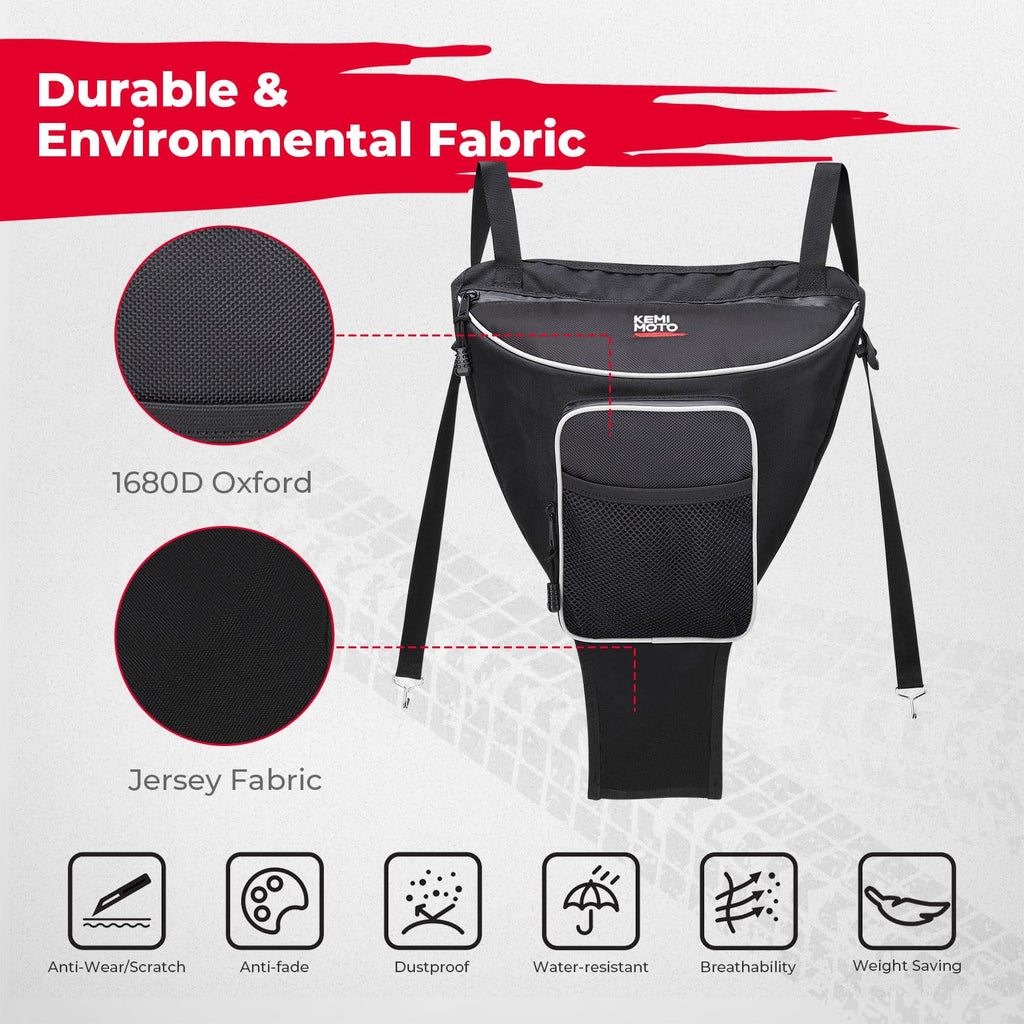 KEMIMOTO UTV Center Storage Bag UTV Cab Pack Center Seat Bag Compatible with Polaris RZR XP 1000 Turbo S 900 570 800 2014-2023 Storage Accessories 1680D High-Density with Multiple Pockets Easy Install