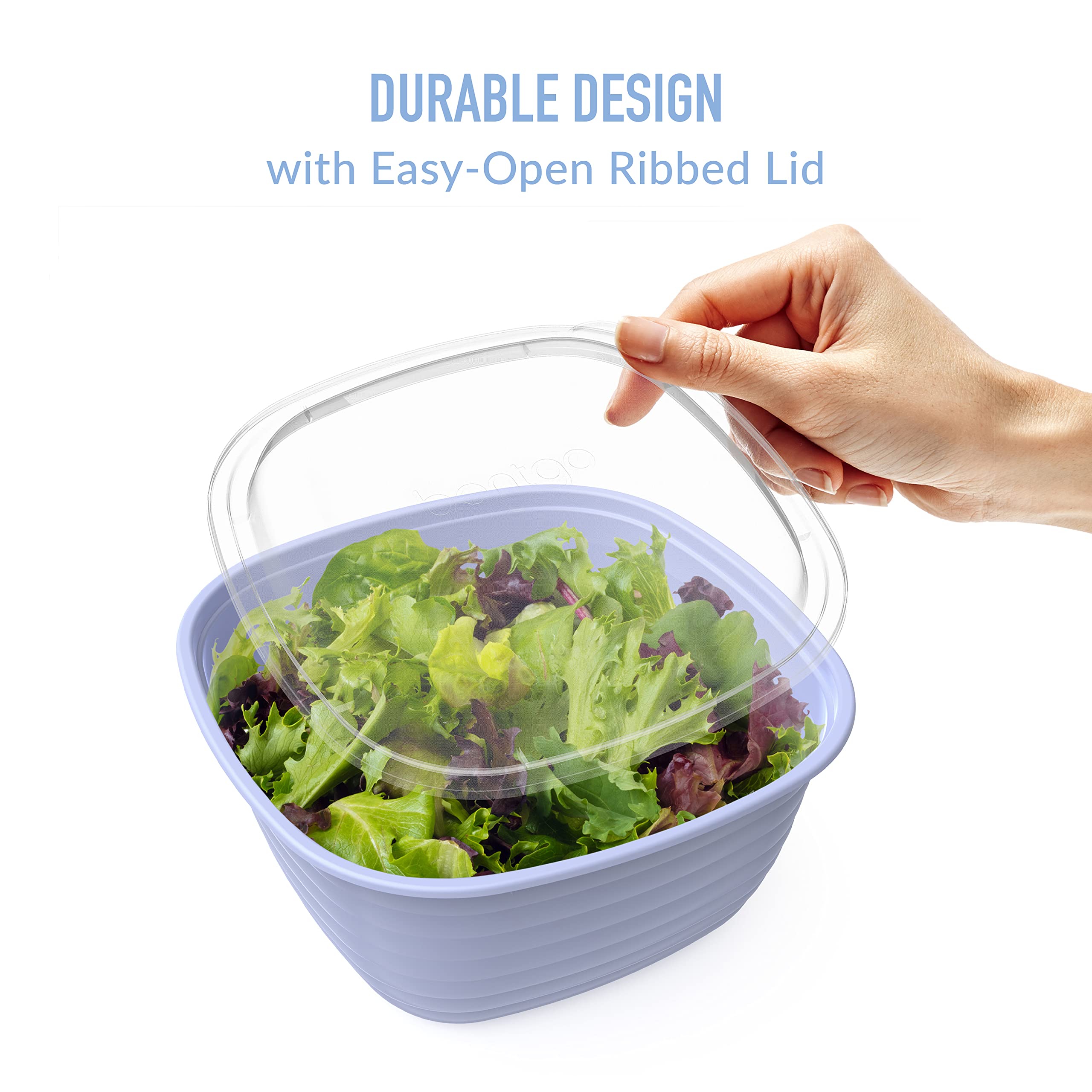 Bentgo Prep - 1-Compartment Bowls with Custom Fit Lids - Reusable, Microwaveable, Durable, PFAS & BPA-Free, Freezer and Dishwasher Safe Meal Prep Food Storage - 10 Bowls & 10 Lids (Graphite)